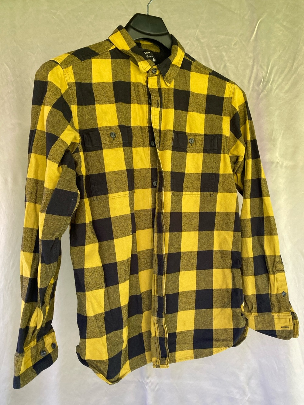 Mountain Hardwear Yellow and Black Buffalo Plaid Flannel